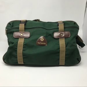 Samsonite Green Travel Carry On Tote Duffle Bag